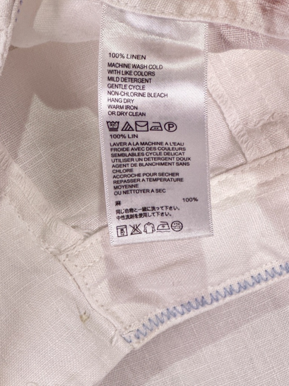Tommy Bahama White 100% Linen Cropped Capri Pants Size 6 - Picture 13 of 15